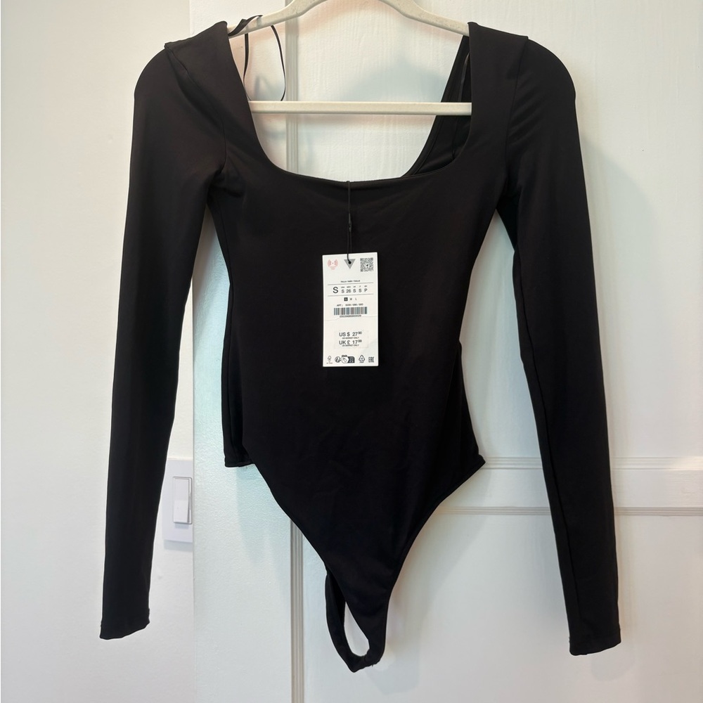 Zara long sleeve bodysuit